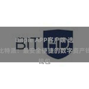 Bitpie APP客户端 选择比特派：最安全便捷的数字资产钱包