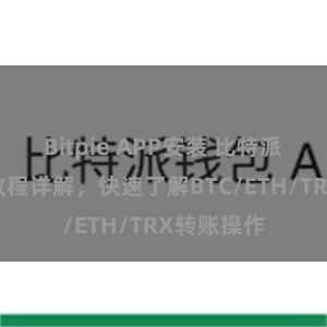 Bitpie APP安装 比特派钱包转账教程详解，快速了解BTC/ETH/TRX转账操作