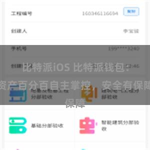 比特派iOS 比特派钱包：资产百分百自主掌控，安全有保障