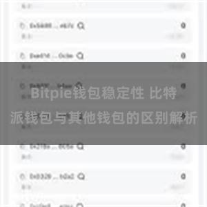 Bitpie钱包稳定性 比特派钱包与其他钱包的区别解析