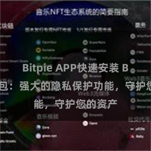 Bitpie APP快速安装 Bitpie钱包：强大的隐私保护功能，守护您的资产