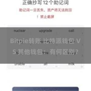 Bitpie转账 比特派钱包 VS 其他钱包：有何区别？