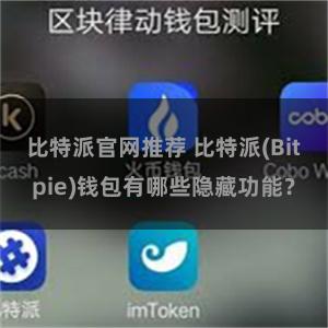 比特派官网推荐 比特派(Bitpie)钱包有哪些隐藏功能？