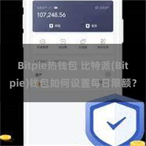 Bitpie热钱包 比特派(Bitpie)钱包如何设置每日限额？