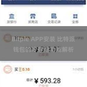 Bitpie APP安装 比特派钱包的冷存储功能解析