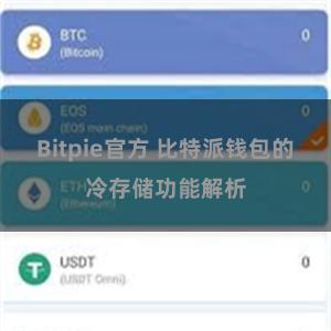 Bitpie官方 比特派钱包的冷存储功能解析