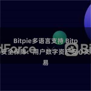 Bitpie多语言支持 Bitpie安全保障：用户数字资产安心交易