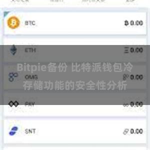 Bitpie备份 比特派钱包冷存储功能的安全性分析